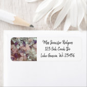 Beach Stones White en Paars Pareltjes Etiket (Insitu)