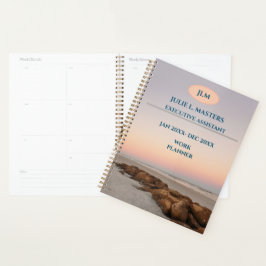 Beach Stones Work Corporate Business Executive Planner