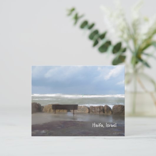 Beach Storm Briefkaart (Staand voorkant)