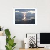 Beach Stormy Sunset Print (Thuiskantoor)
