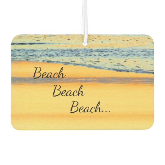 "Beach, strand, strand..." zonsondergang Luchtverfrisser (Voorkant)
