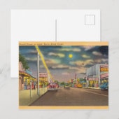 Beach Street, Night, Savin Rock, Connecticut Briefkaart (Voorkant / Achterkant)