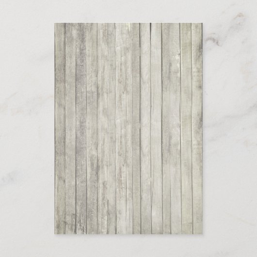 Beach String Lights Rustic Wood Weddenschap Informatiekaartje (Achterkant)