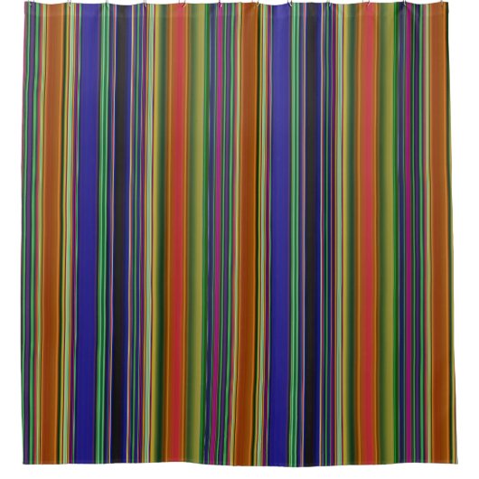 Beach Stripes  Douchegordijn (Voorkant)