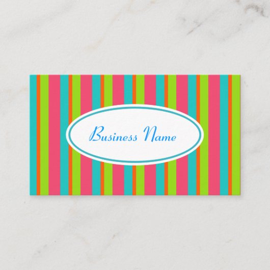 Beach Stripes Visitekaartje (Voorkant)
