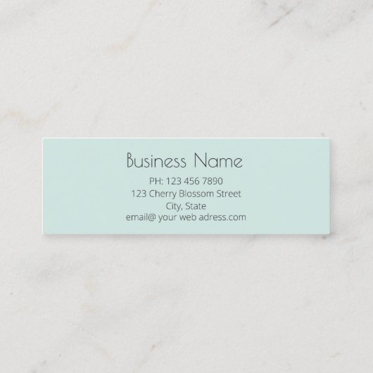 Beach Style Dolphin Mandala Mini Visitekaartje (Achterkant)