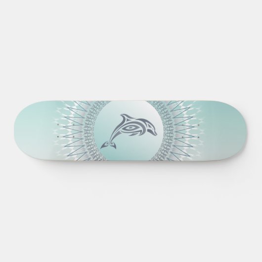 Beach Style Dolphin Mandala Persoonlijk Skateboard (Horizontaal)