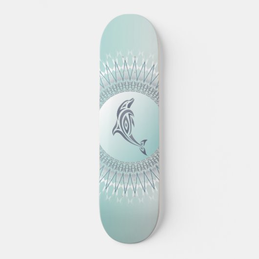 Beach Style Dolphin Mandala Persoonlijk Skateboard (Voorkant)