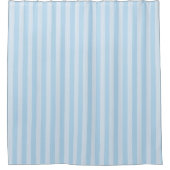Beach Style Light Blue Striped Shower Curtain Douchegordijn (Voorkant)