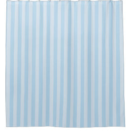 Beach Style Light Blue Striped Shower Curtain Douchegordijn