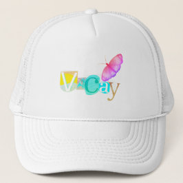 Beach Style Retro Vacay Mode Trucker Pet