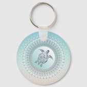 Beach Style Turtle en Mandala Maritime Sleutelhanger (Achterkant)