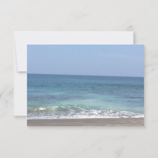 Beach Style Wedding Uitnodiging (Achterkant)