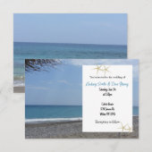 Beach Style Wedding Uitnodiging (Voorkant / Achterkant)