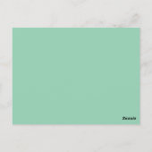 Beach Summer Cool Waves Brown Sun Table Number Briefkaart (Achterkant)