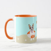 Beach Summer Dogs Blue Oranje Mok (Links)
