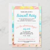 Beach Summer Farewell Party Invitation Kaart (Voorkant)