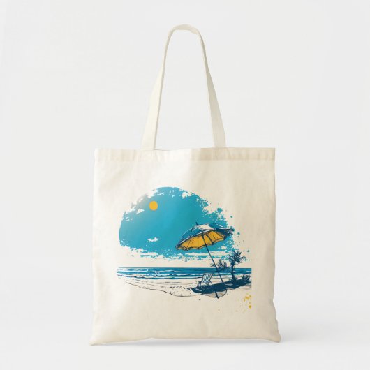 Beach Summer Feestdagen Tote Bag (Voorkant)