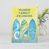 Beach Summer Fun Family Reunion Picnic Kaart (Staand voorkant)