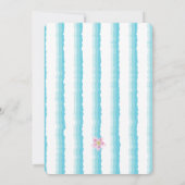 Beach Summer Party Palm Trees Ocean Kaart (Achterkant)