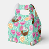 Beach Summer Pattern Bedankdoosjes (Achterkant)