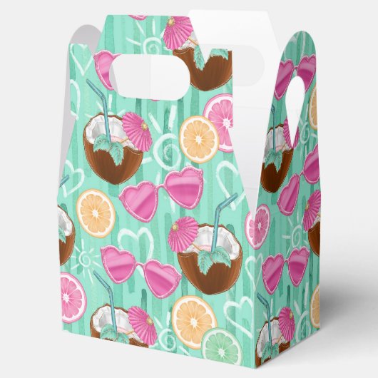 Beach Summer Pattern Bedankdoosjes (Geopend)