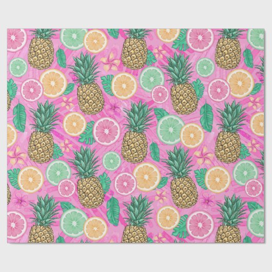 Beach Summer Pattern  Cadeaupapier (Vlak)