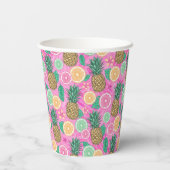Beach Summer Pattern Papieren Bekers (Achterkant)