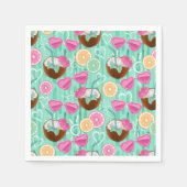 Beach Summer Pattern  Servet (Voorkant)