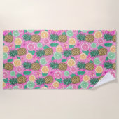 Beach Summer Pattern  Strandlaken (Voorkant)