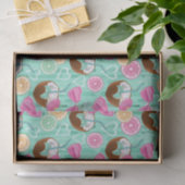 Beach Summer Pattern  Tissuepapier (Geschenk)