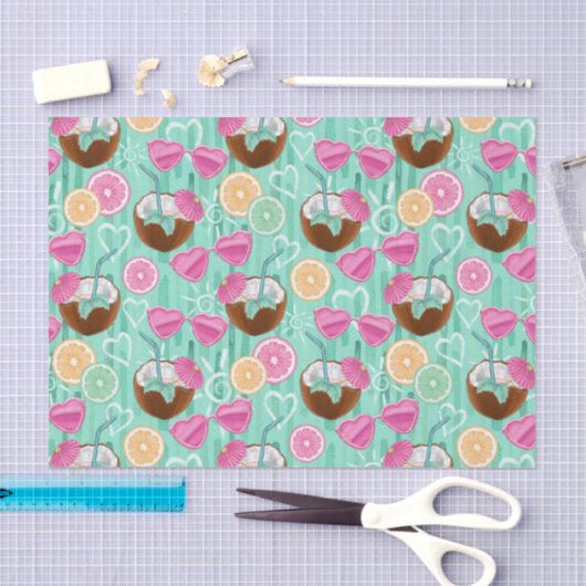 Beach Summer Pattern Tissuepapier (Craft)