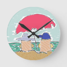 Beach Summer Ronde Klok