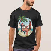 Beach Summer Santa Claus T-shirt (Voorkant)