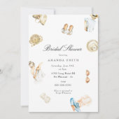 Beach Summer Seashore Waterverf Vrijgezellenfeest Kaart (Voorkant)