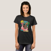 Beach Summer Time Skeleton T-shirt (Voorkant volledig)