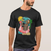 Beach Summer Time Skeleton T-shirt (Voorkant)