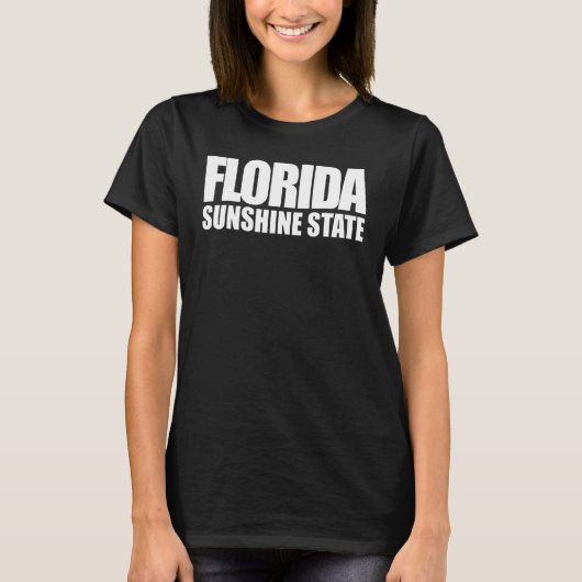 Beach Summer Vacation Florida Sunshine State T-shirt (Voorkant)