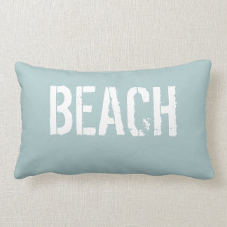 BEACH Sun Kust Soft Aqua Lumbar Pillow Kussen