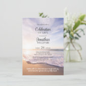 Beach Sun Ocean Celebration of Life | FOTO Kaart (Staand voorkant)