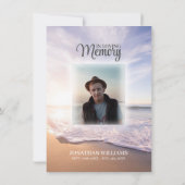 Beach Sun Ocean Celebration of Life | FOTO Kaart (Achterkant)