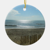 Beach Sun Rising Keramisch Ornament (Voorkant)