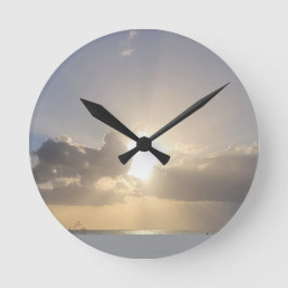 BEACH SUN RONDE KLOK