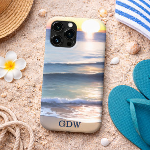 Beach Sun & Surf Monogram  Case-Mate iPhone Case