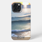 Beach Sun & Surf Monogram iPhone Hoesje (Achterkant)