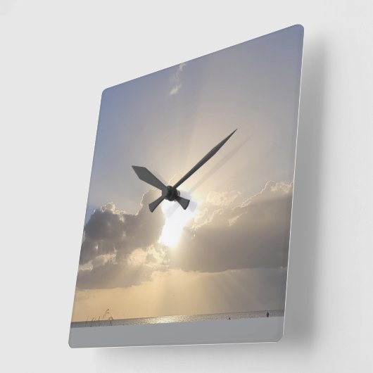 BEACH SUN VIERKANTE KLOK (Hoek)