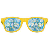 BEACH Sun Wave retro Shades / Fun Party Sunbribril Retro Zonnebril (Voorkant)