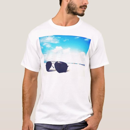 Beach Sunbribril T-shirt (Voorkant)