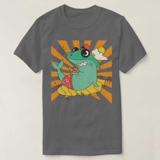 Beach sunglasses Shark  T-shirt (Design voorkant)