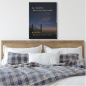 Beach Sunrise "Be Noble" Motivatie Canvas Afdruk (Insitu (Slaapkamer))